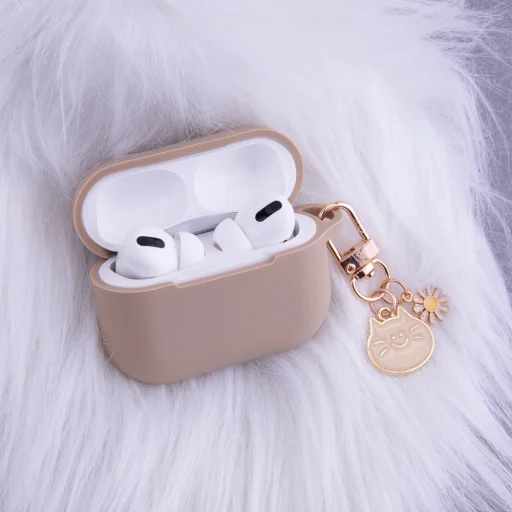 AirPods 3 Caramel színű tok medállal - 4