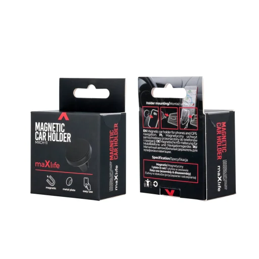 Maxlife mágneses autós tartó MXCH-11 szellőzőrácshoz fekete - 2