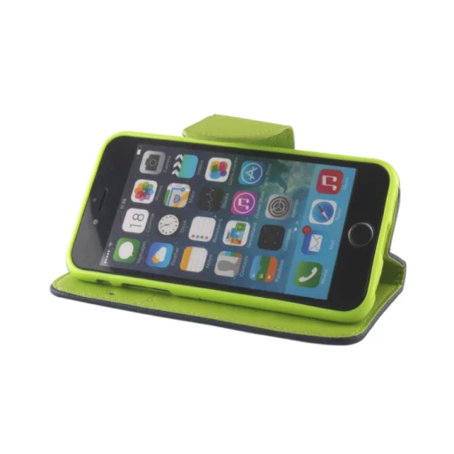 Smart Fancy fliptok Motorola Moto E13 tok zöld-kék - 4