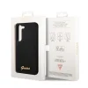 Samsung Galaxy S23 Guess Liquid Silicone Metal Logo tok fekete (GUHCS23SSLSMK) thumbnail