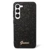 Samsung Galaxy S23 Guess PC/TPU Glitter Flakes Metal Logo tok fekete (GUHCS23SHGGSHK) thumbnail