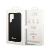 Samsung Galaxy S23 Ultra Guess Liquid Silicone Metal Logo tok fekete (GUHCS23LSLSMK) thumbnail