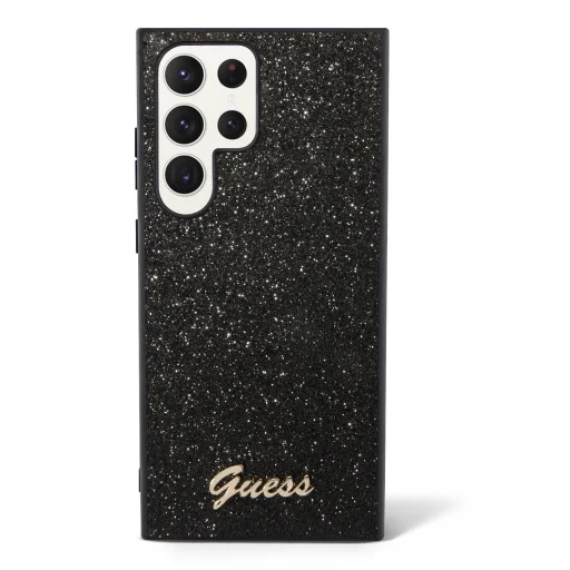 Samsung Galaxy S23 Ultra Guess PC/TPU Glitter Flakes Metal Logo tok fekete (GUHCS23LHGGSHK) - 2