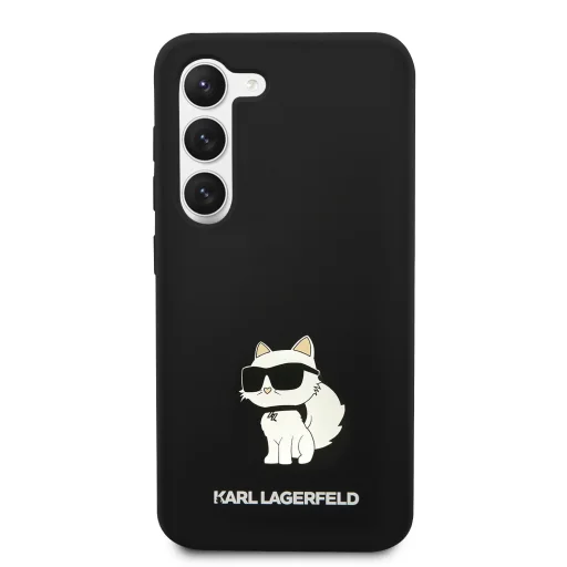 Samsung Galaxy S23 Karl Lagerfeld Liquid Silicone Choupette NFT tok fekete (KLHCS23SSNCHBCK) - 2