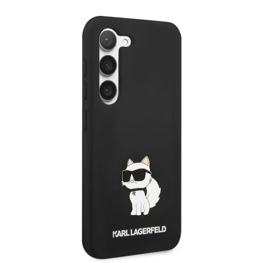 Samsung Galaxy S23 Karl Lagerfeld Liquid Silicone Choupette NFT tok fekete (KLHCS23SSNCHBCK) - 3