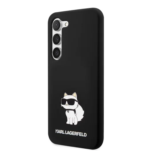 Samsung Galaxy S23 Karl Lagerfeld Liquid Silicone Choupette NFT tok fekete (KLHCS23SSNCHBCK) - 1