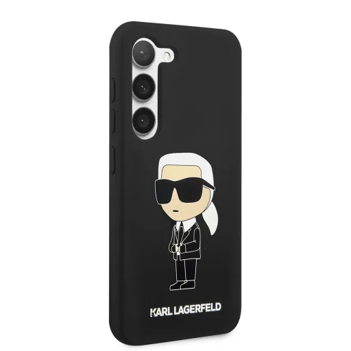 Samsung Galaxy S23+ Karl Lagerfeld Liquid Silicone Ikonik NFT tok fekete (KLHCS23MSNIKBCK) - 3