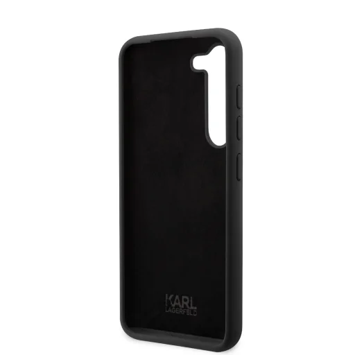 Samsung Galaxy S23+ Karl Lagerfeld Liquid Silicone Ikonik NFT tok fekete (KLHCS23MSNIKBCK) - 5