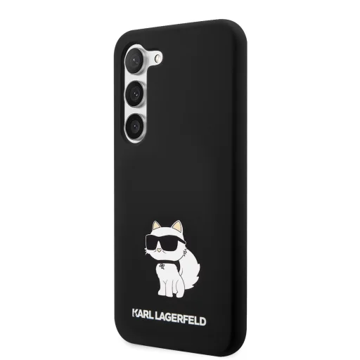 Samsung Galaxy S23+ Karl Lagerfeld Liquid Silicone Choupette NFT tok fekete (KLHCS23MSNCHBCK) - 1