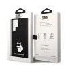 Samsung Galaxy S23 Ultra Karl Lagerfeld Liquid Silicone Choupette NFT tok fekete (KLHCS23LSNCHBCK) thumbnail