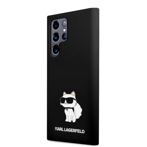 Samsung Galaxy S23 Ultra Karl Lagerfeld Liquid Silicone Choupette NFT tok fekete (KLHCS23LSNCHBCK) - 1