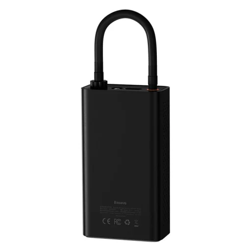 Baseus mini autókompresszor 2500 mAh akkumulátorral (fekete) (CRNL040001) - 8