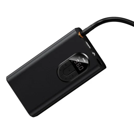 Baseus mini autókompresszor 2500 mAh akkumulátorral (fekete) (CRNL040001) - 4