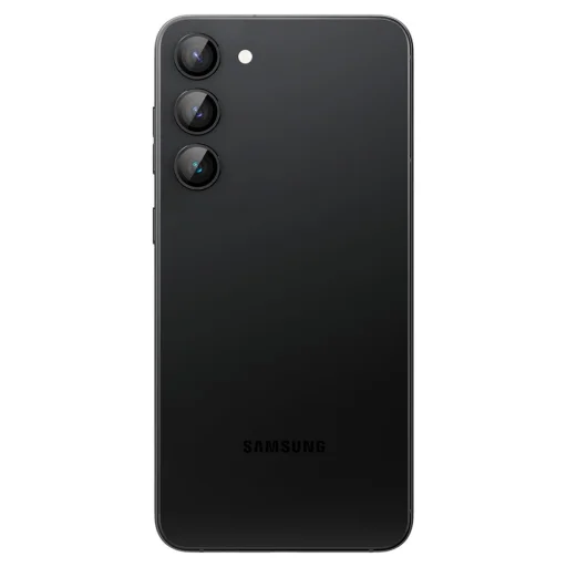 Samsung Galaxy S23/S23 Plus Spigen Optik.TR 2x kameralencsevédő 9H üveg fekete keretes (AGL05962) - 2