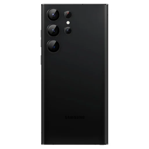 Samsung Galaxy S23 Ultra Spigen Optik.TR 2x kameralencsevédő 9H üveg fekete keretes (AGL05950) - 4