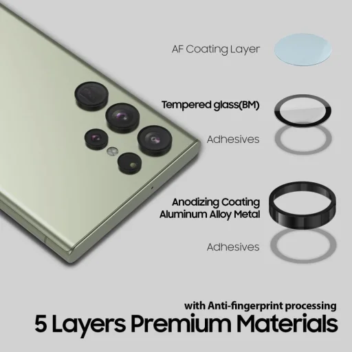 Samsung Galaxy S23 Ultra WhiteStone kameralencse védő üvegfólia - 3