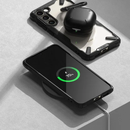 Samsung Galaxy S23 Plus Ringke Fusion X tok terepmintás fekete - 9