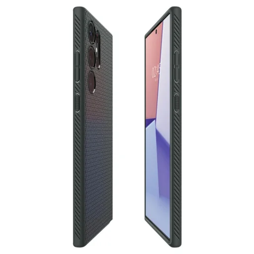 Samsung Galaxy S23 Ultra Spigen Liquid Air flexibilné TPU gélové puzdro Abyss Green (neobsahuje S Pen) - 3