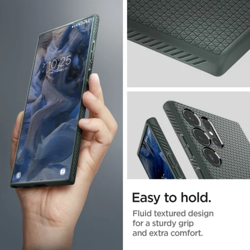 Samsung Galaxy S23 Ultra Spigen Liquid Air flexibilné TPU gélové puzdro Abyss Green (neobsahuje S Pen) - 7