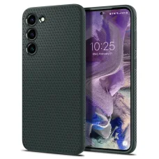Samsung Galaxy S23 Spigen Liquid Air flexibilis TPU gél tok Abyss zöld