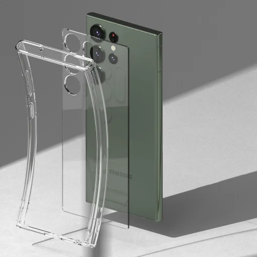 Samsung Galaxy S23 Ultra Ringke Fusion PC tok TPU kerettel átlátszó - 7