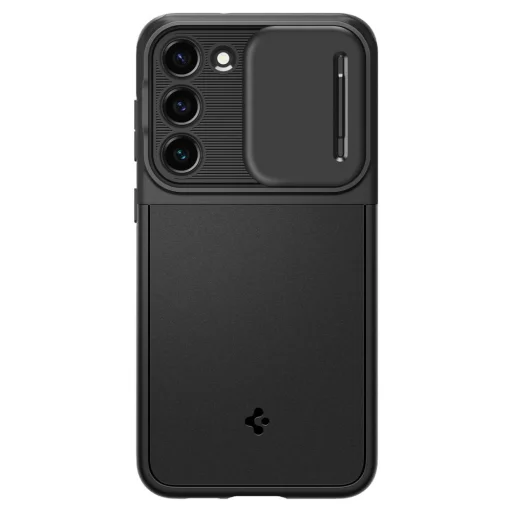Samsung Galaxy S23 Plus Spigen Optik Armor Tok Kameravédelemmel Fekete - 11