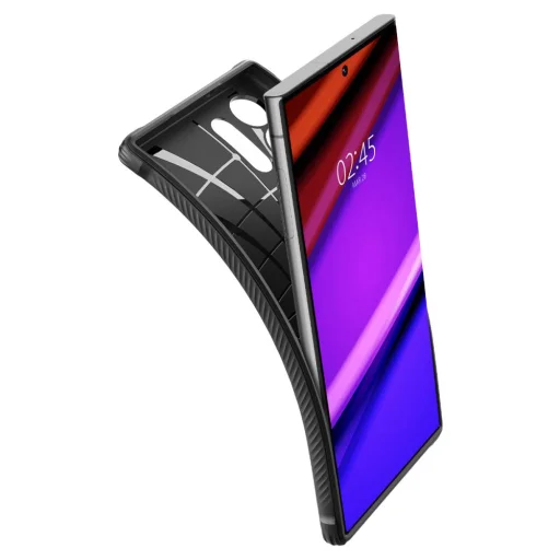 Samsung Galaxy S23 Ultra Spigen Rugged Armor tok matt fekete - 7