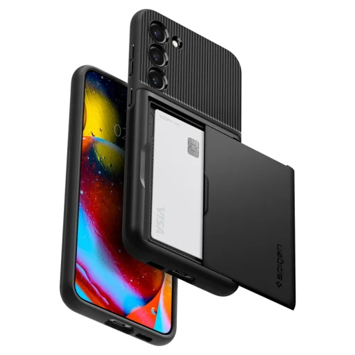 Samsung Galaxy S23 Plus Spigen Slim Armor CS tok fekete (ACS05676) - 5