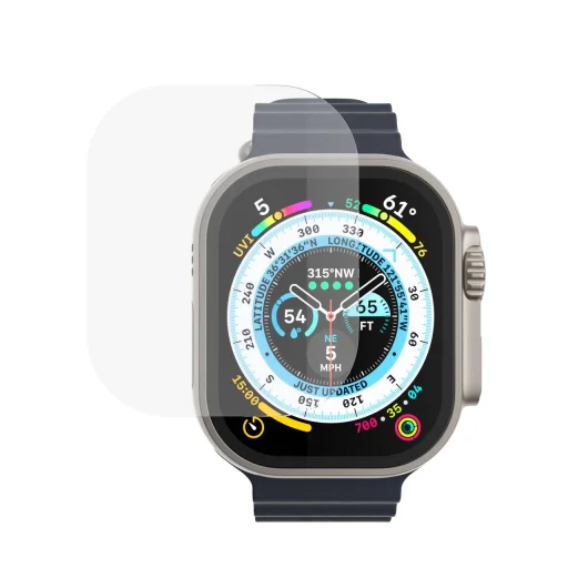 Apple Watch Ultra 49mm Next One 3D Clear kijelzővédő üvegfólia - 13