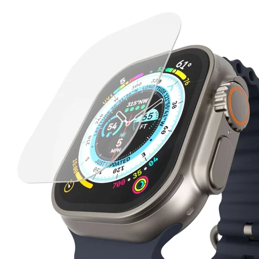 Apple Watch Ultra 49mm Next One 3D Clear kijelzővédő üvegfólia - 4