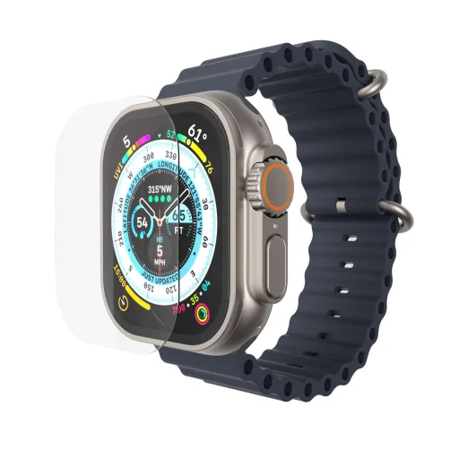 Apple Watch Ultra 49mm Next One 3D Clear kijelzővédő üvegfólia - 5