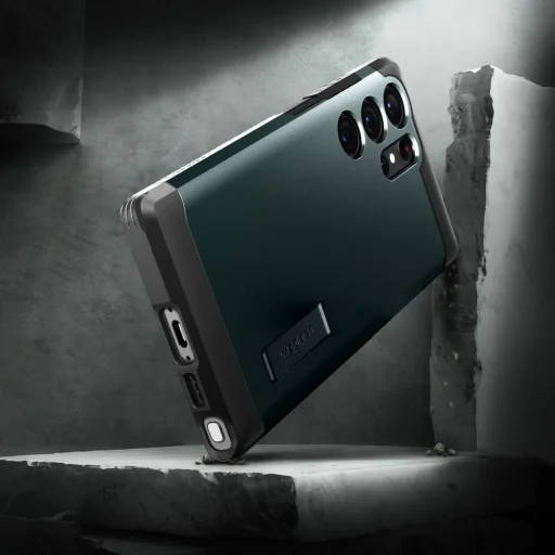 Samsung Galaxy S23 Ultra puzdro Spigen Tough Armor s výklopným stojanom Abyss Green (neobsahuje S Pen) - 14