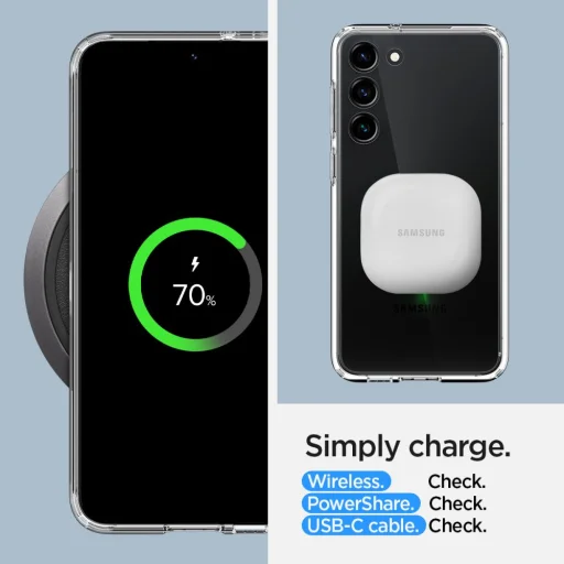 Samsung Galaxy S23 Spigen Ultra Hybrid tok Crystal Clear (ACS05714) - 3