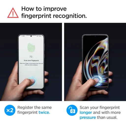 Samsung Galaxy S23 Spigen Glas.TR EZ Fit 2x kijelzővédő üvegfólia - 6