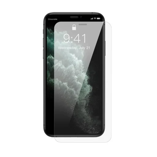 iPhone X / XS / 11 Pro Baseus Crystal kijelzővédő üvegfólia 0.3mm (2db) - 1
