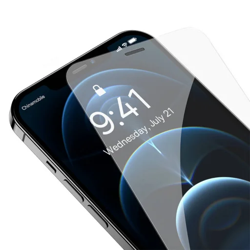 iPhone 12 Pro Max Baseus Crystal kijelzővédő üvegfólia 0.3mm (2db) - 8