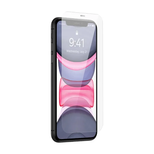 iPhone 11 / XR Pro Baseus Corning kijelzővédő üvegfólia 0.4mm  - 4