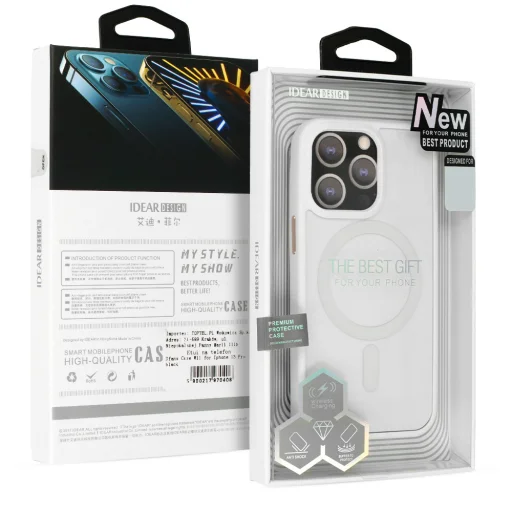 iPhone 14 Plus Idear W18 MagSafe kompatibilis tok fehér - 3