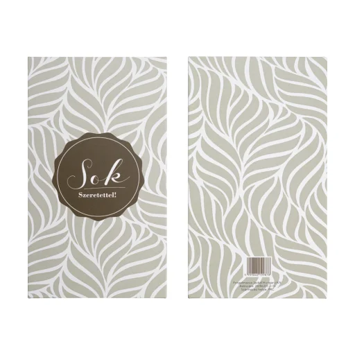 Ajándékdoboz ''Sok szeretettel'' felirattal 180x100x30mm - 2