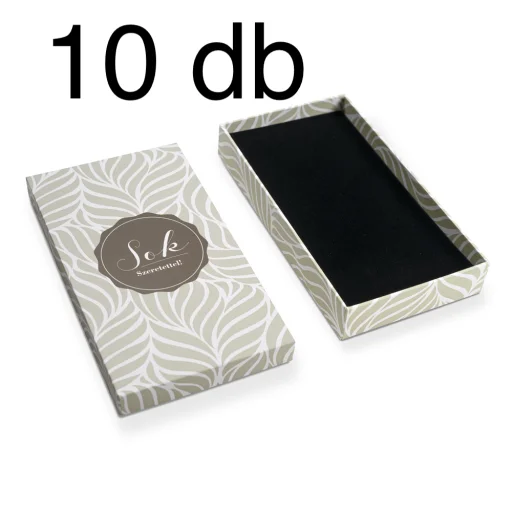 10db Ajándékdoboz ''Sok szeretettel'' felirattal 180x100x30mm - 1