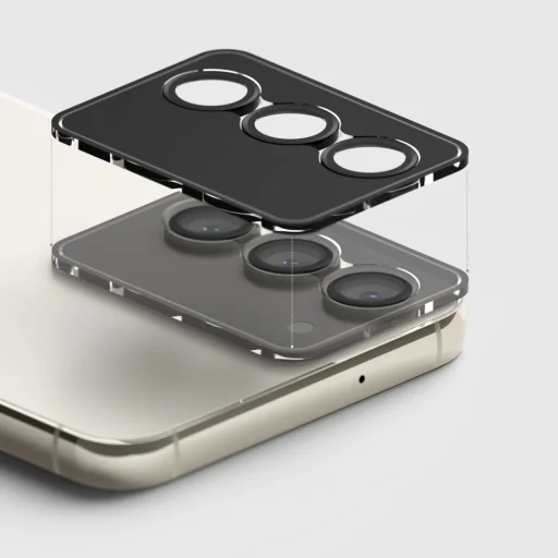 Samsung Galaxy S23/S23 Plus Ringke kameralencsevédő üvegfólia fekete - 3