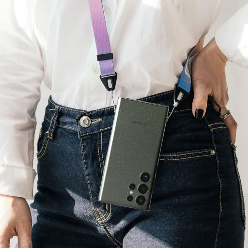 Samsung Galaxy S23 Ultra Ringke Air ultravékony TPU gél tok flitteres átlátszó - 6