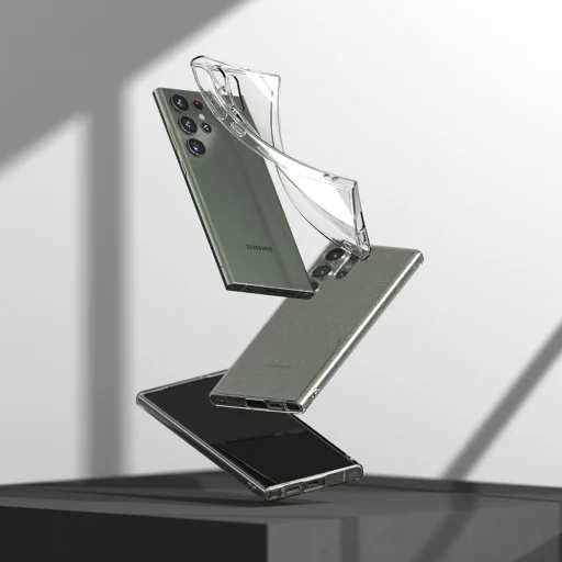 Samsung Galaxy S23 Ultra Ringke Air ultravékony TPU gél tok flitteres átlátszó - 7