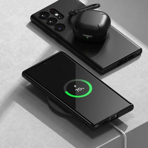 Samsung Galaxy S23 Ultra Ringke Air S Ultravékony TPU gél tok fekete - 3