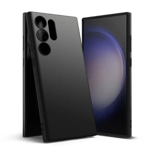 Samsung Galaxy S23 Ultra Ringke Air S Ultravékony TPU gél tok fekete - 6