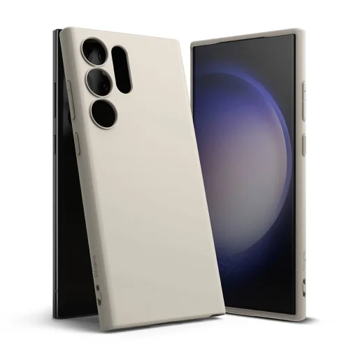 Samsung Galaxy S23 Ultra Ringke Air S Ultravékony TPU gél tok Stone - 7