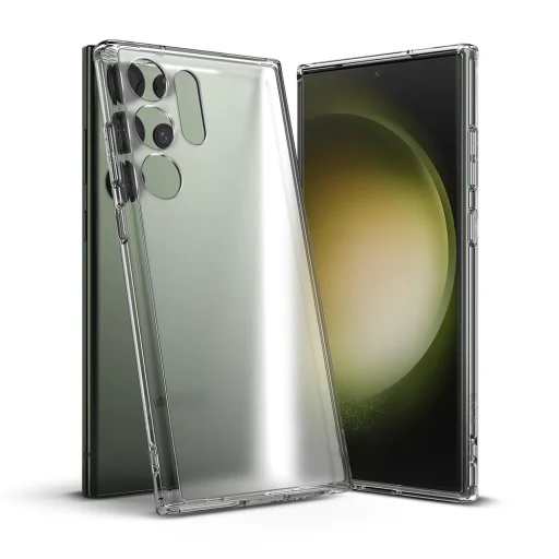 Samsung Galaxy S23 Ultra Ringke Fusion PC és TPU tok matt áttetsző - 1