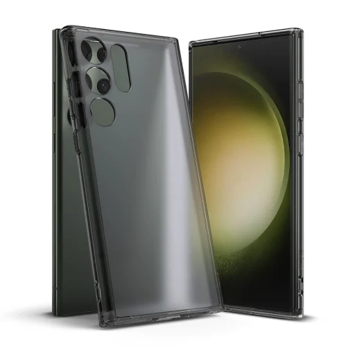 Samsung Galaxy S23 Ultra Ringke Fusion PC és TPU tok smoke black - 1