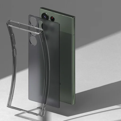 Samsung Galaxy S23 Ultra Ringke Fusion PC és TPU tok smoke black - 8