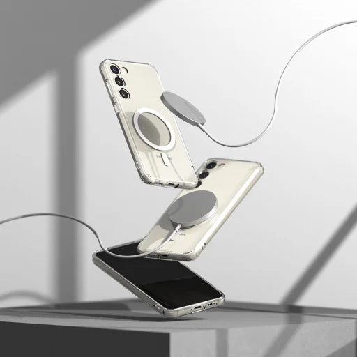 Samsung Galaxy S23 Ringke Fusion Magnetic PC és TPU tok átlátszó - 8